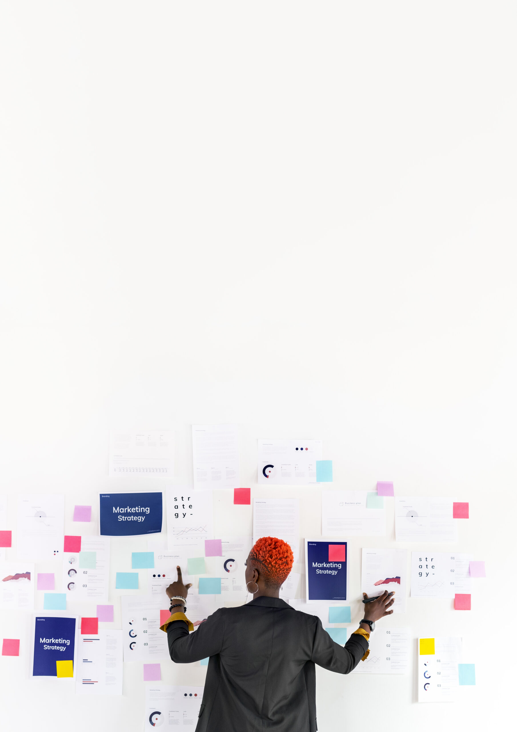 Cool black businesswoman planning a marketing strategy Marla Bace Consulting